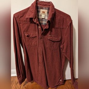 Vintage wool button down shirt